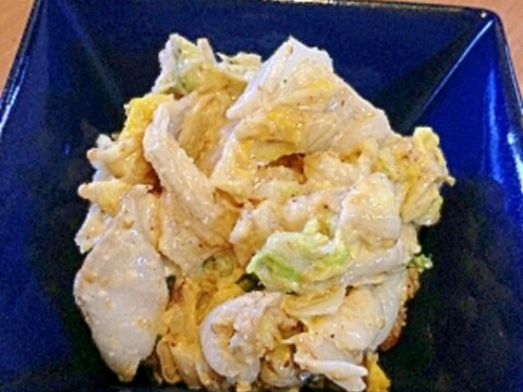 【簡単副菜】白菜の胡麻味噌マヨ和え
